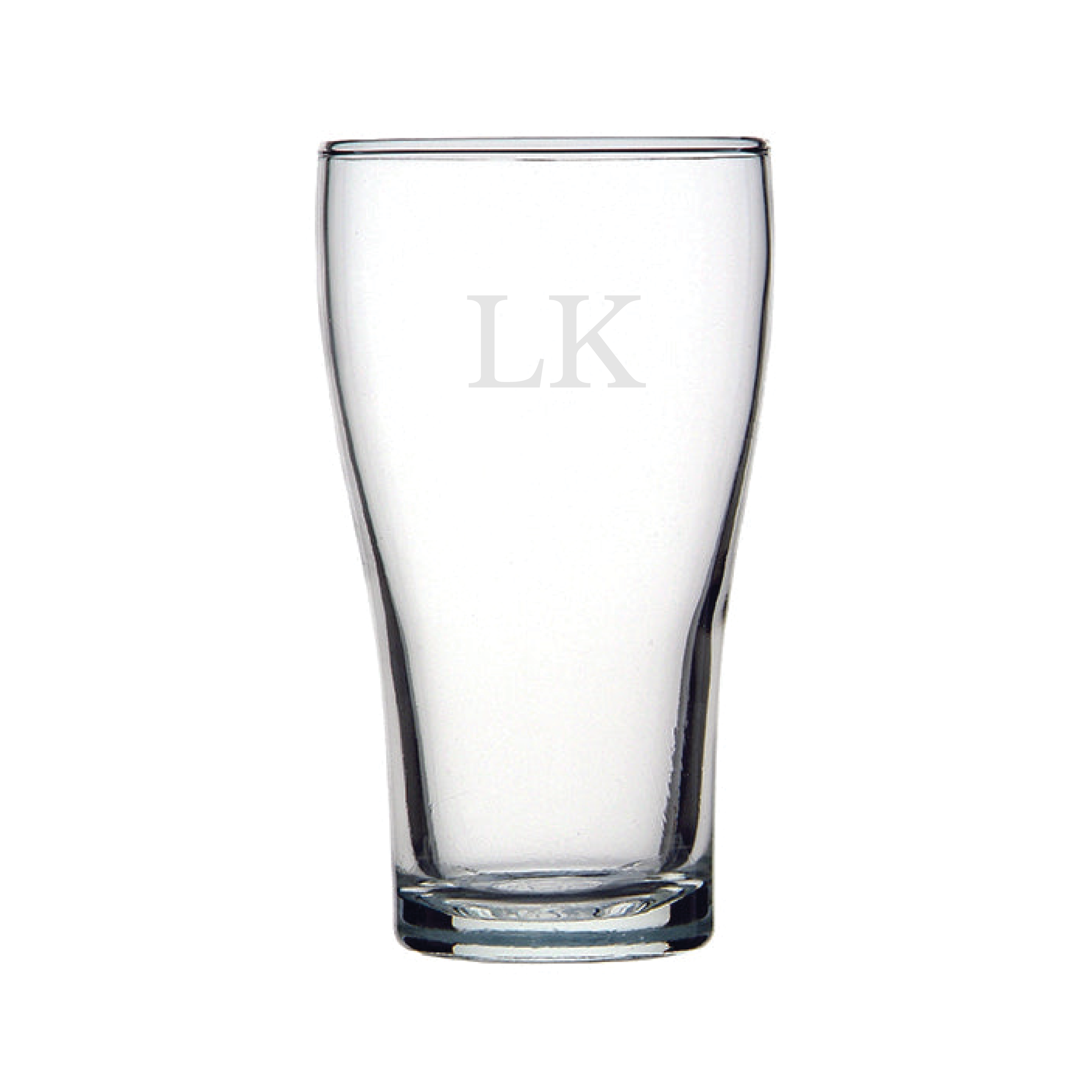 Personalised Schooner Glass - Etched Initials